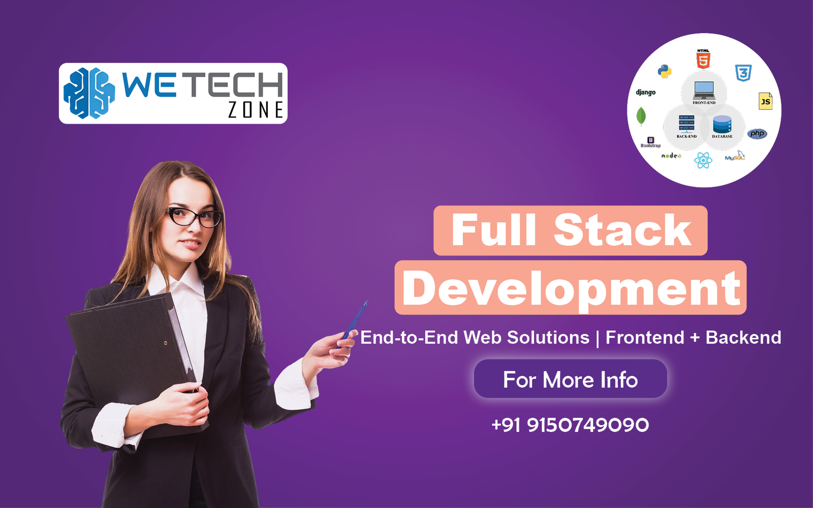 Full Stack Development training course - Learn React, Node.js and more