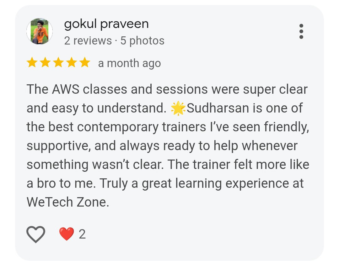 Student review screenshot 2